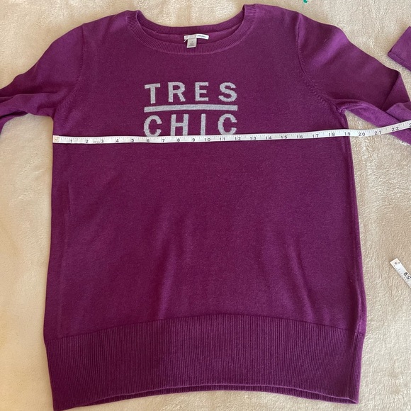 Halogen “Tres Chic” Crewneck Sweater - Size M - Picture 5 of 10